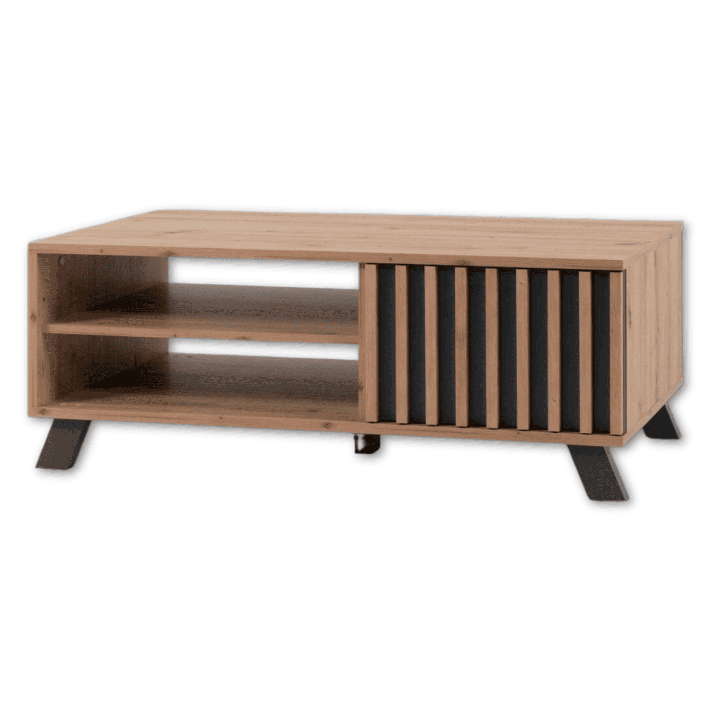 Table basse Medan chêne artisan/anthracite