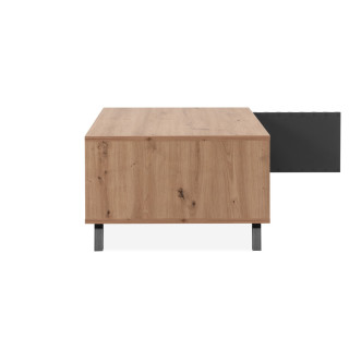 Table basse Medan chêne artisan/anthracite