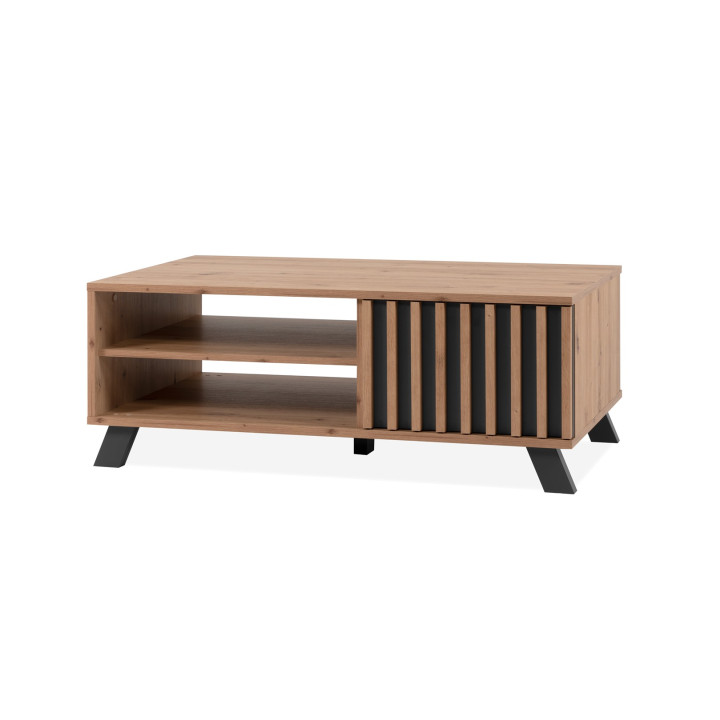Table basse Medan chêne artisan/anthracite