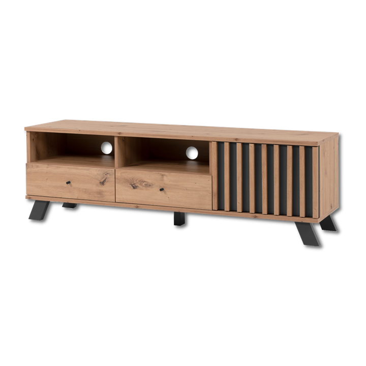 Meuble Tv Medan chêne artisan/anthracite