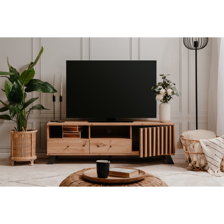 Meuble Tv Medan chêne artisan/anthracite