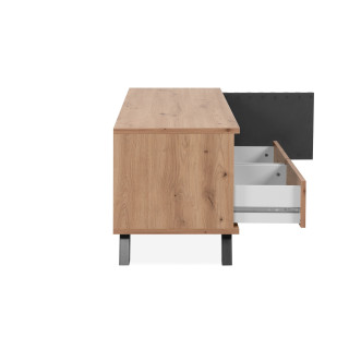 Meuble Tv Medan chêne artisan/anthracite