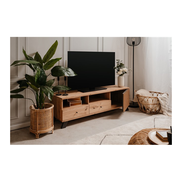 Meuble Tv Medan chêne artisan/anthracite