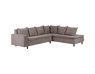 Salon d'angle Como taupe