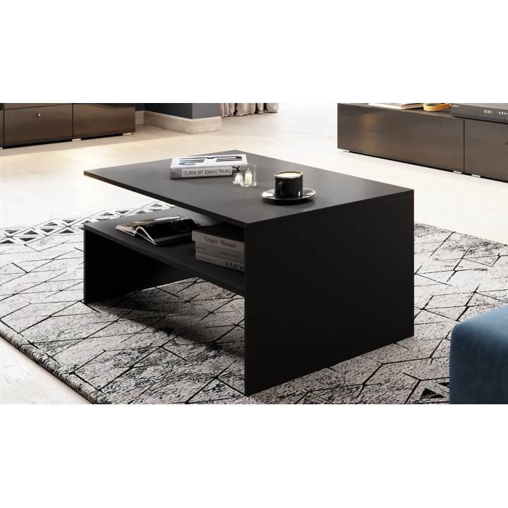 Table de salon Athens noir mat