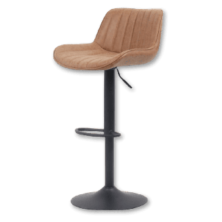 5525-5 Tabouret de bar Fenna Pu cognac