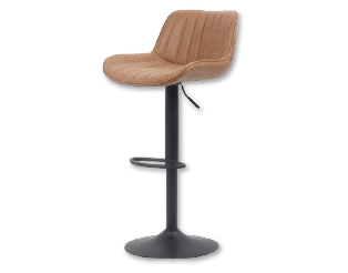 5525-5 Tabouret de bar Fenna Pu cognac