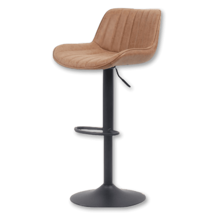 5525-5 Tabouret de bar Fenna Pu cognac