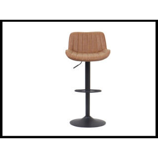 5525-5 Tabouret de bar Fenna Pu cognac