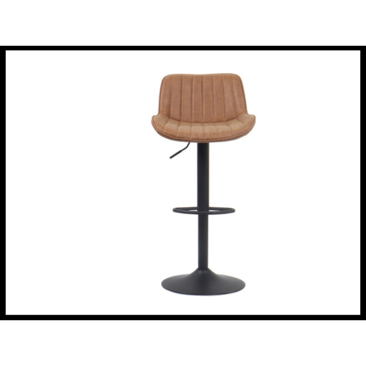 5525-5 Tabouret de bar Fenna Pu cognac