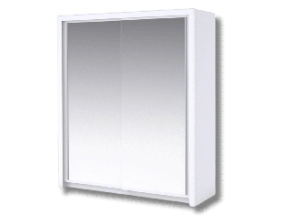 Armoire 2 portes 182 cm Touch blanc