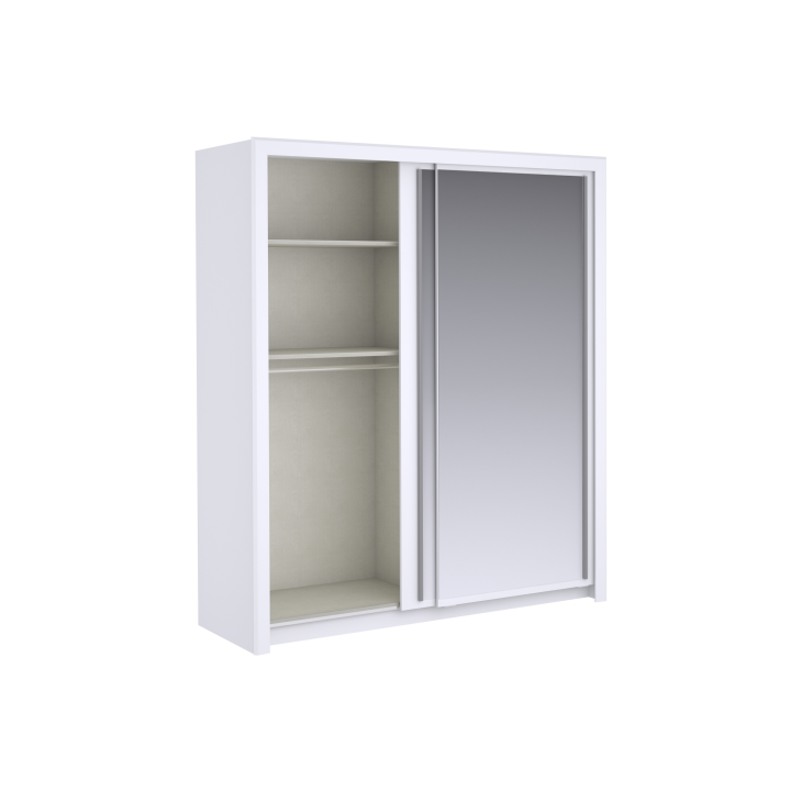 Armoire 2 portes 182 cm Touch blanc