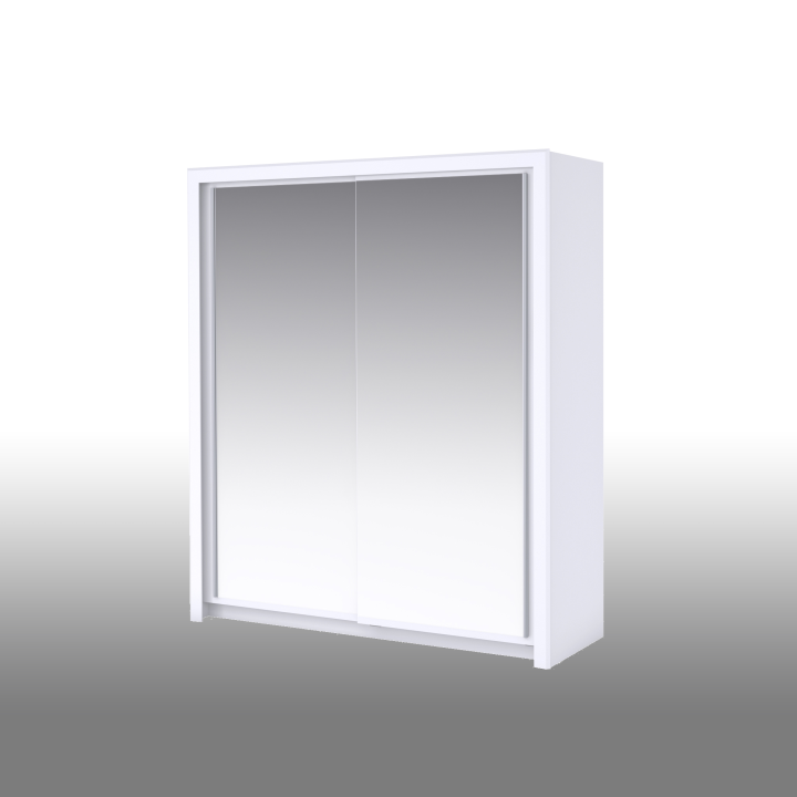Armoire 2 portes 182 cm Touch blanc