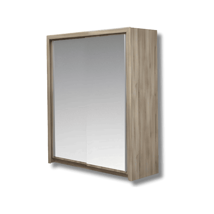 Armoire 2 portes 182 cm Tempo/Vario chêne kronberg/noir