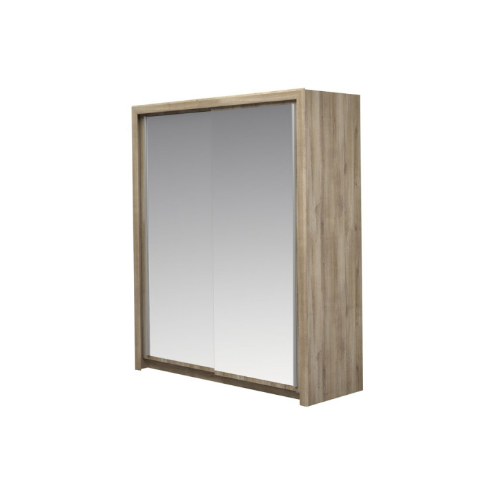 Armoire 2 portes 182 cm Tempo/Vario chêne kronberg/noir