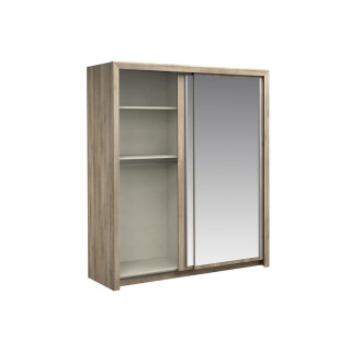 Armoire 2 portes 182 cm Tempo/Vario chêne kronberg/noir