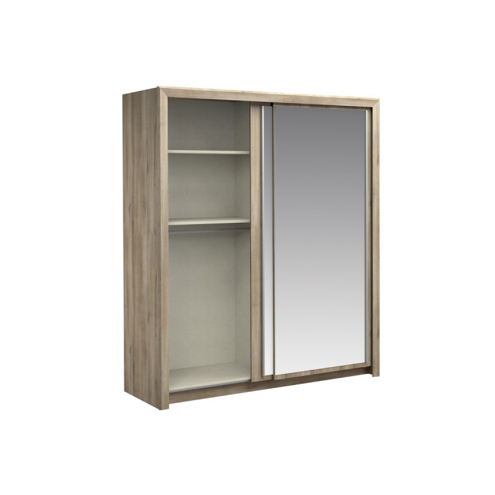Armoire 2 portes 182 cm Tempo/Vario chêne kronberg/noir