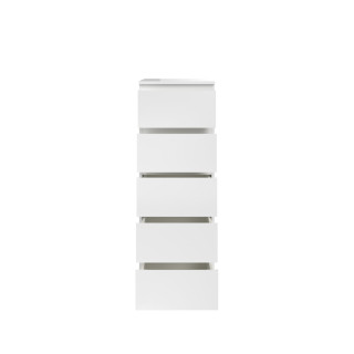 Chiffonnier 5 tiroirs Opus blanc brillant