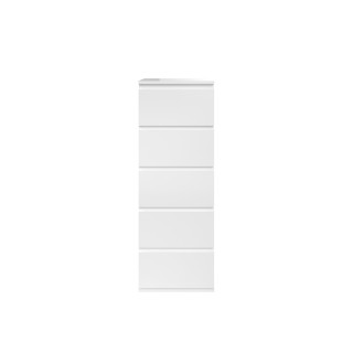 Chiffonnier 5 tiroirs Opus blanc brillant