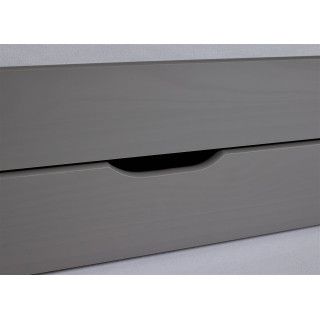Lit avec tiroir Lena 90x200 cm gris