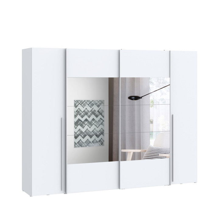 Armoire 2 portes Rexgo blanc