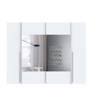 Armoire 2 portes Rexgo blanc
