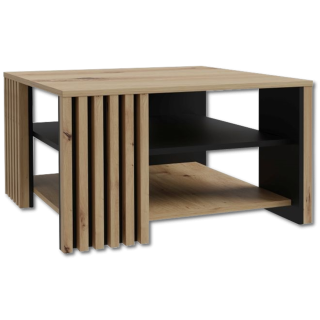Table de salon Cardigan noir/chêne artisan