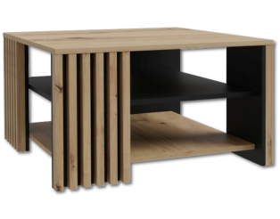 Table de salon Cardigan noir/chêne artisan