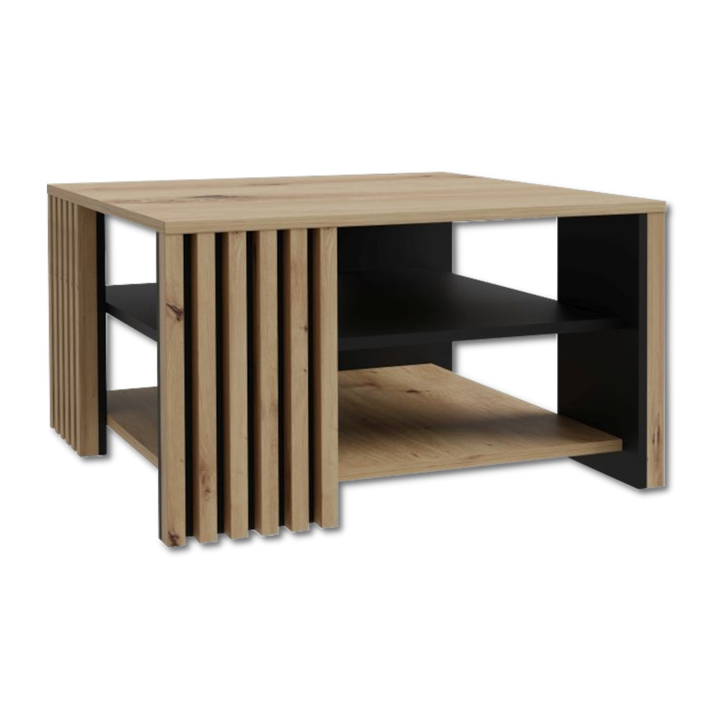 Table de salon Cardigan noir/chêne artisan