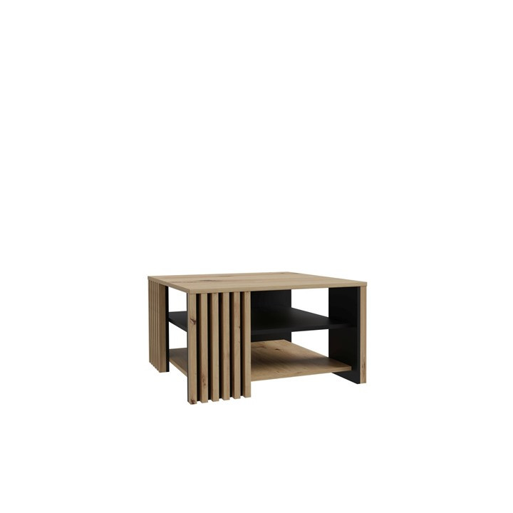 Table de salon Cardigan noir/chêne artisan