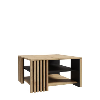 Table de salon Cardigan noir/chêne artisan