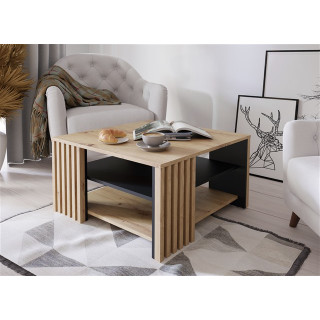 Table de salon Cardigan noir/chêne artisan