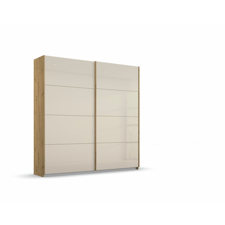 Armoire 2 portes Quadra chêne artisan