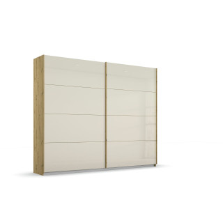 Armoire 2 portes Quadra chêne artisan