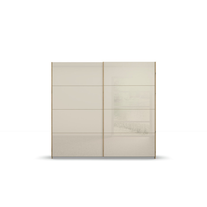 Armoire 2 portes Quadra chêne artisan
