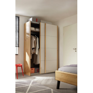 Armoire 2 portes Quadra chêne artisan
