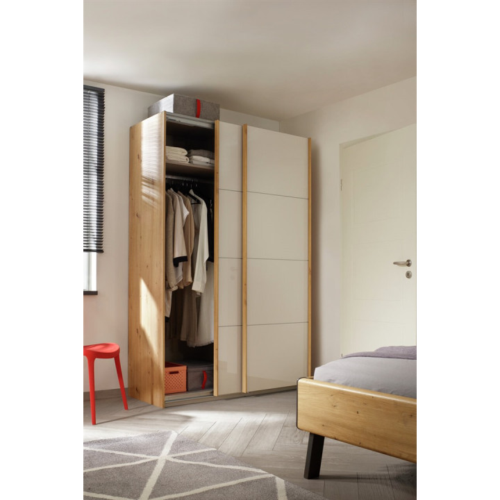 Armoire 2 portes Quadra chêne artisan