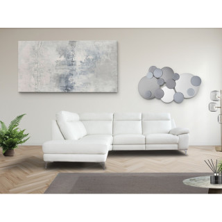 Salon d'angle Alamos gris clair