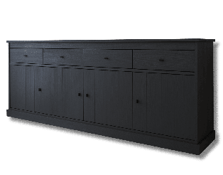 Dressoir Valencia chêne noir