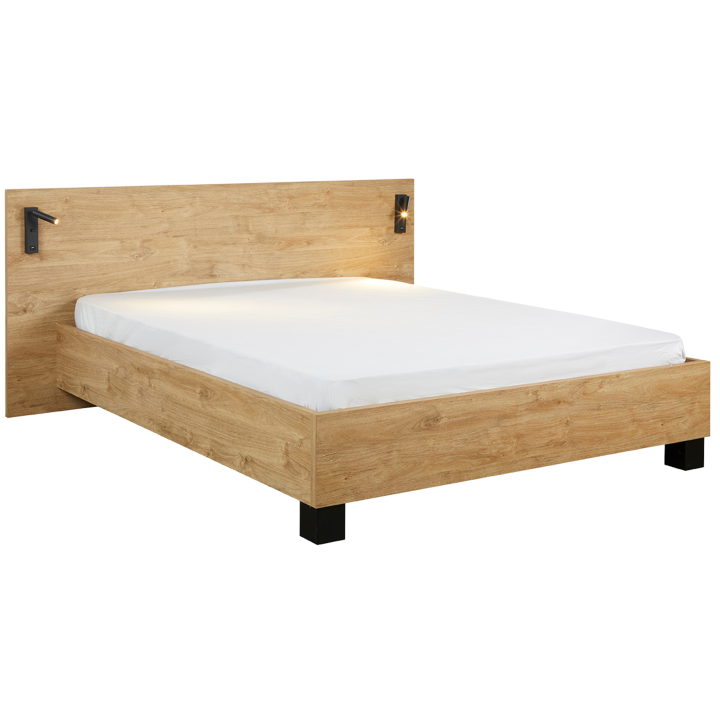 Lit 90x200 CLara golden oak
