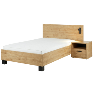 Lit 90x200 CLara golden oak
