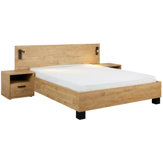 Lit 90x200 CLara golden oak