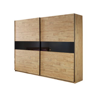 Armoire 2 portes Clara golden oak