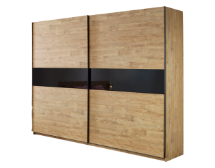 Armoire 2 portes Clara golden oak