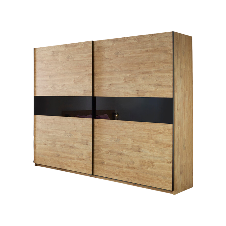 Armoire 2 portes Clara golden oak