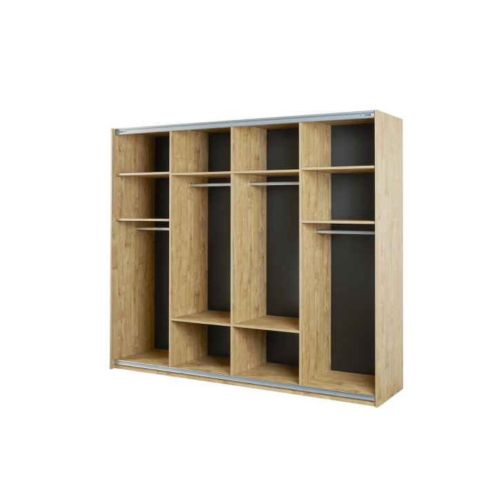 Armoire 2 portes Clara golden oak