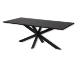 Table 170 cm Faro en décor chêne noir