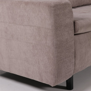 Salon d'angle Como taupe