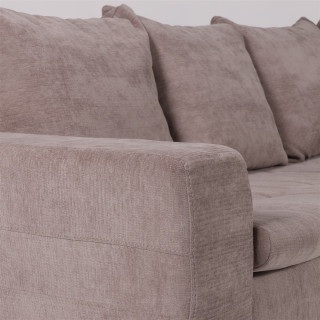 Salon d'angle Como taupe