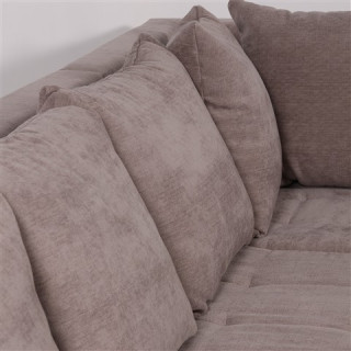 Salon d'angle Como taupe